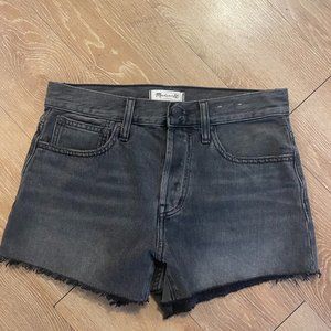 Madewell dark/gray wash denim shorts size 26